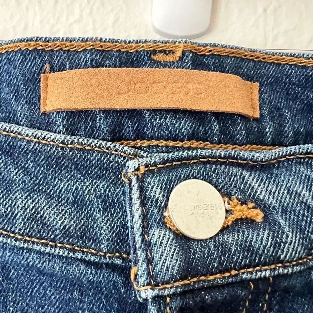 JOE'S Women Jeans Blue The Honor Distressed High Rise Vintage Straight Size 31